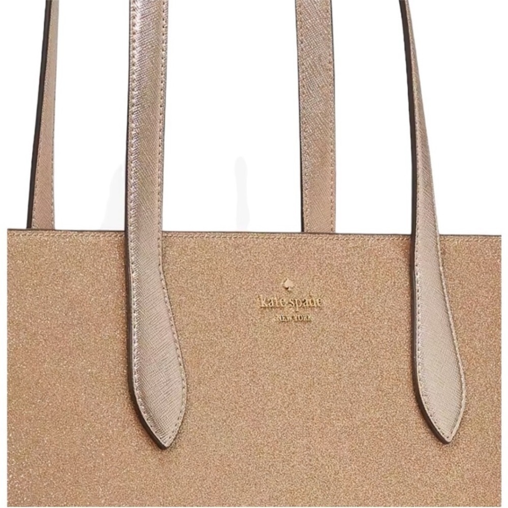 Kate Spade Gold Glitter Tote NWT - Picture 6 of 6
